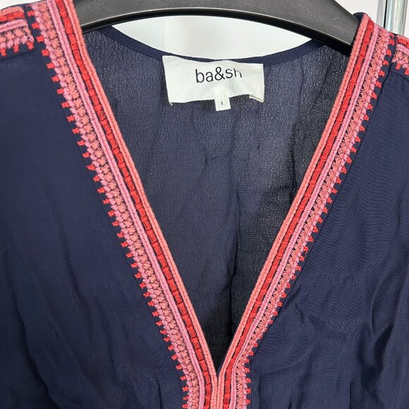 Ba&Sh Tanina V-neckline Midi Dress in size FR1=S (see description) - Picture 4 of 5